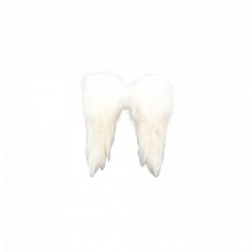 Decoratiune brad Aripi de Inger, culoare alb, dimensiune: 12x1x13 cm, MI-547