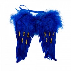 Decoratiune brad Aripi de Inger, culoare albastru, dimensiune: 18x5x22cm, MI-571