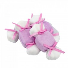 Decoratiune brad in forma de bomboane, culoare alb cu lila, dimensiune: 14.5x3x6 cm, 4 buc/set MI-620