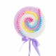 Decoratiune brad in forma de Lollipop, culoare lila, dimensiune: 25x3.5x70 cm, MI-648