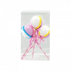 Decoratiune brad in forma de Lollipop, culoare multicolor, dimensiune: 7x7x24 cm, 4 buc/set MI-611