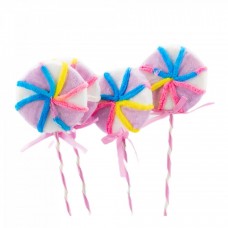 Decoratiune brad in forma de Lollipop, culoare multicolor, dimensiune: 8.5x1.5x24 cm, 4 buc/set MI-607
