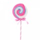 Decoratiune brad in forma de Lollipop, culoare roz, dimensiune: 32x4x77cm, MI-539