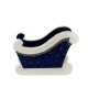 Decoratiune Craciun- Saniuta, culoare: albastru. Dimensiuni : 65*40*46cm -HB-163