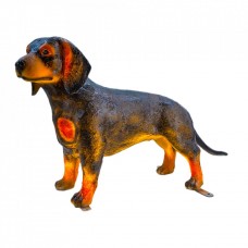 Decoratiune de exterior 3D Teckel din fibra de sticla, 480Led, 43 cm, PHB-G0005