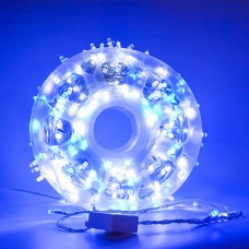 Instalatie de Craciun tip Liniara / sirag 100m, 800 leduri, Lumina Alb /Albastra, SW-362-WB