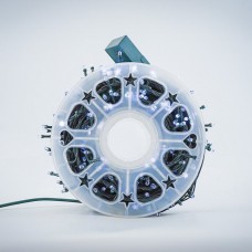 Instalatie de Craciun tip Liniara / sirag 100m, 800 leduri, Lumina Rece, BL-362-W