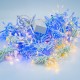 Perdea Lumini de exterior, 3m x 2m, 400 Led Lumina Calda cu Albastru, interconectabila, SW-400W-CLD-B