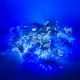 Perdea Lumini de exterior, 4m x 5m, 1200 Led Albastru, interconectabila, fir alb, SW-1200W-B