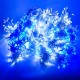 Perdea Lumini de exterior, 4m x 5m, 1200 Led Lumina Rece si Albastru, interconectabila, fir alb, SW-1200W-WB