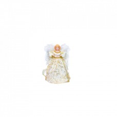 Varf de brad in forma de Ingeras , culoare auriu, dimensiune 20x5 cm, HB-03